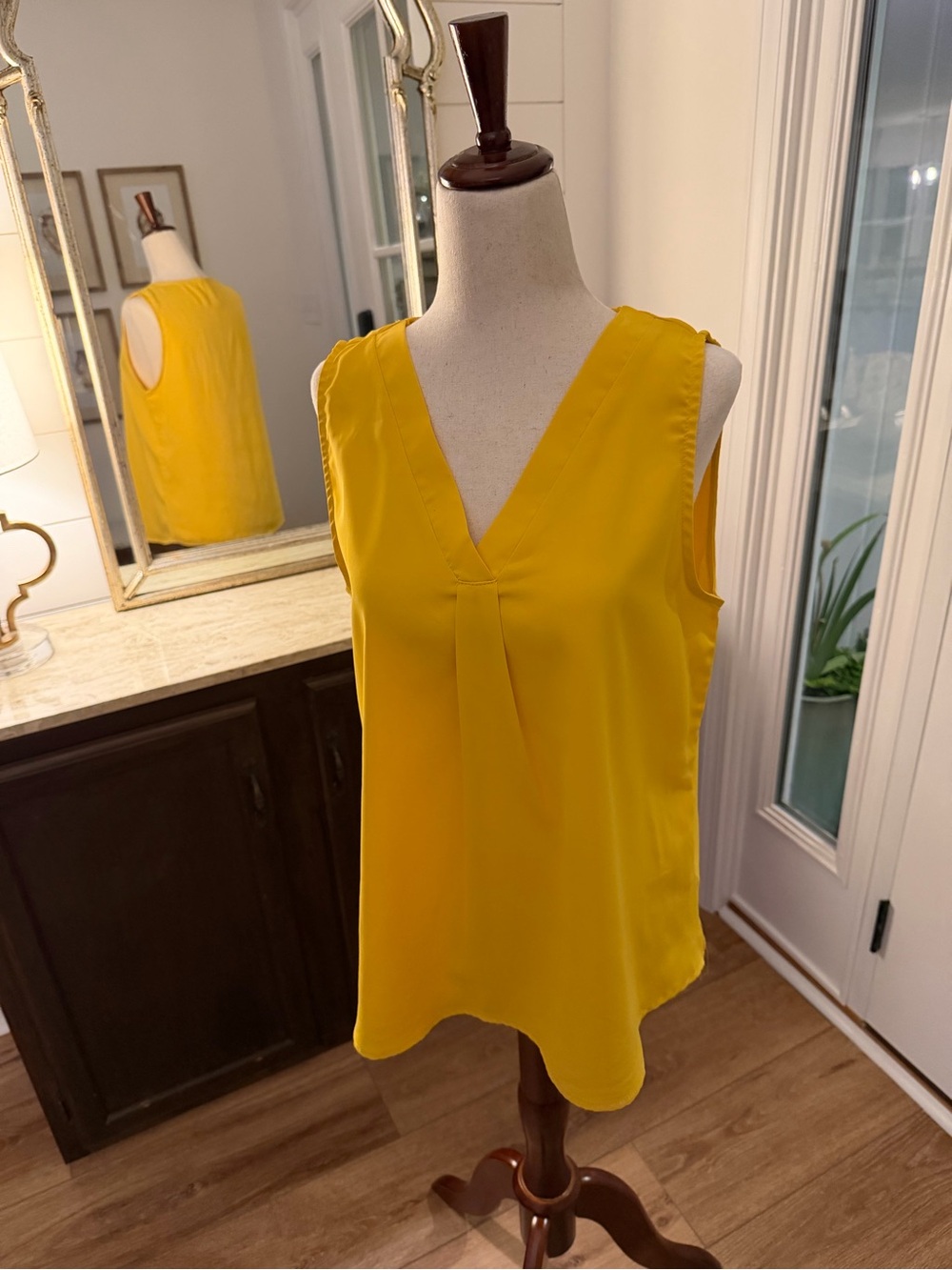 Amazon Bright Yellow V-Neck Sleeveless Camisole